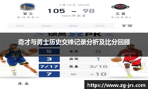 奇才与勇士历史交锋记录分析及比分回顾
